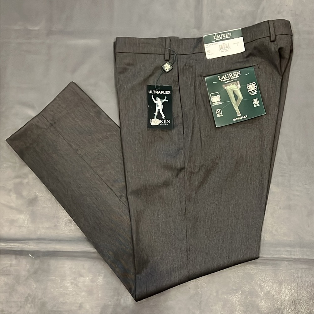 LAUREN Ralph Lauren Classic Fit Ultraflex Flat Front Dress Pants